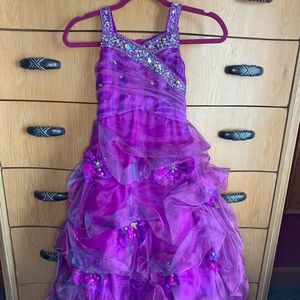 Purple kids pageant dress!